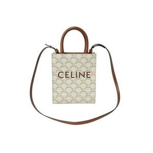 Celine Vertical Cabas Triomphe Shoulder Bag Brown